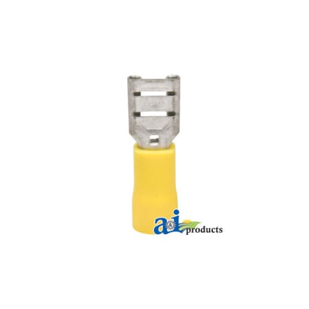 A & I Products Female Disconnects, Insulated, Wire Size 12-10, Tab Size .250, 10 Pk 3.75" x4" x2" A-R17